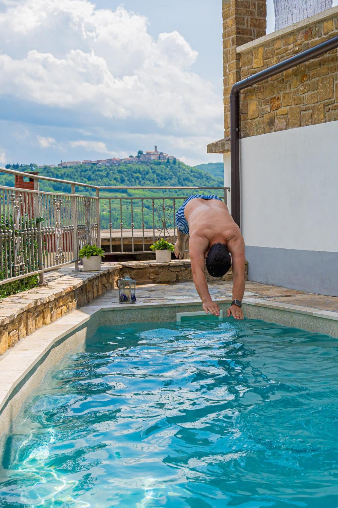 Holiday Home Belveder Motovun With Heated Pool Livade Екстер'єр фото