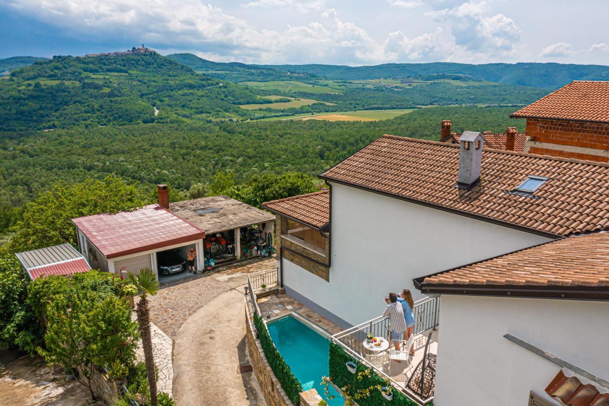 Holiday Home Belveder Motovun With Heated Pool Livade Екстер'єр фото